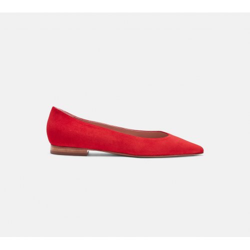 Iris Red Suede
