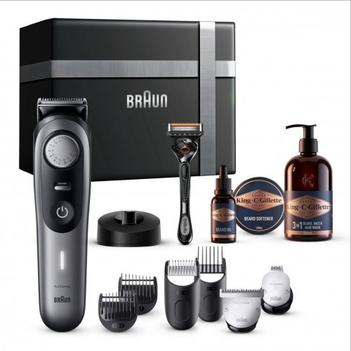 Braun Gift Box: Beard Trimmer 9 BT9420 & King C. Gillette Beard Care