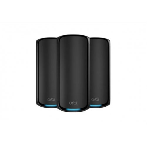 Orbi 970 Serie Quad-Band WiFi 7 Mesh 3er-Pack, Black Edition