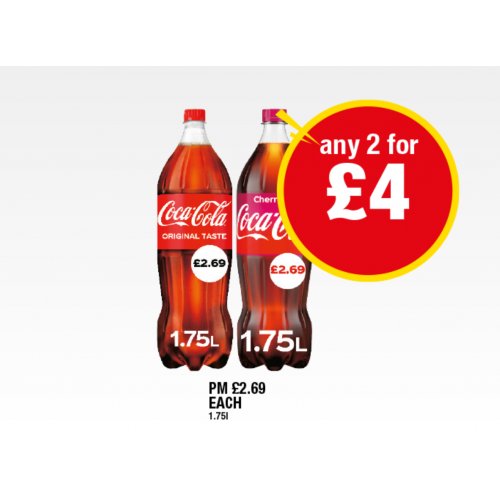 Coca Cola, Cherry - Any 2 for £4 