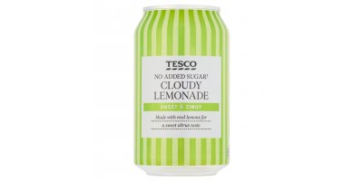 Tesco No Added Sugar Cloudy Lemonade 330Ml
