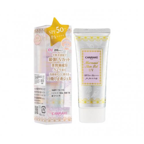 Canmake Mermaid Skin Gel UV SPF 50+ / PA++++ (#01 Clear) 40G