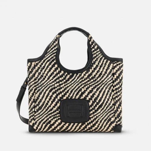 Hogan H-Bag Shopping Bag Small - Black Ivory 