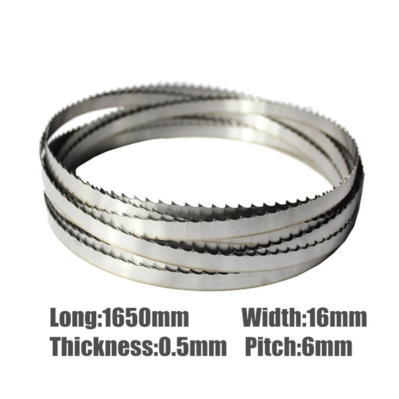 3Pcs 1650*16*0.5mm Meat Band Saw Blades 1650mm Bone Blades 16*0.5*1650mmSaw Blades For Meat Bone